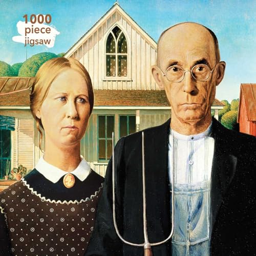 Grant Wood - American Gothic Jigsaw: 1000 Pieces