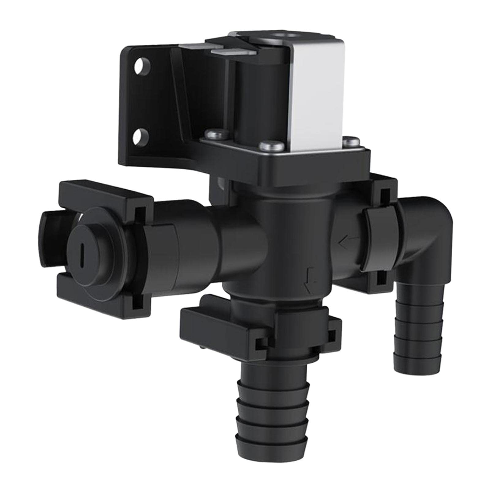 Solenoide Válvula Accesorio Rompe Sifón Instalación Sencilla Material PP para Control en Inodoro Marino RV Yate Barco Adecuado para Recambio, 24 V
