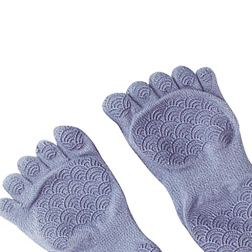 LEIPUPA Meias de Ioga Antideslizantes para Mulheres com Punhos, Meias Antiderrapantes com Cinco Dedo