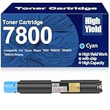 【Page à haut rendement】Cartouche de toner 7800/C7800 Capacité standard Noir 16000 pages et Jaune Magenta Cyan est environ 16000 pages Cartouches de toner à 5% de couverture de papier A4. Cela offre un rapport qualité-prix exceptionnel et réduit la fréquence de remplacement des cartouches