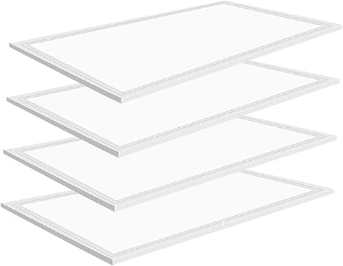 Lámpara de techo LED de panel plano de 2 x 4, 7800 lúmenes, luz diurna súper brillante de 5000 K, 0-10 V regulable, certificado ETL, luz de techo