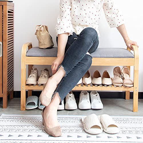 Banco de almacenamiento de zapatos oculto para optimizar entradas 5