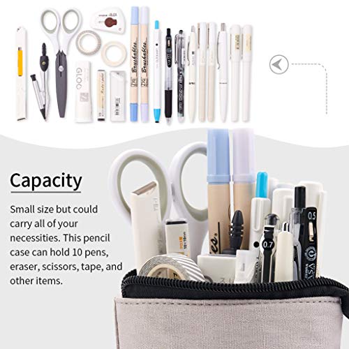 Easthill Big Capacity Pencil Pen Case Pouch Box Organizer Large Storage For Bullet Journal (Gray) #TOP2