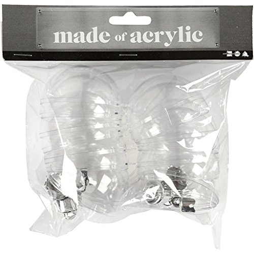 Creativ Company 52142 Christmas Bauble Ornament, Acrylic, Transparent, 8-Piece (s), 60 mm - Image 2