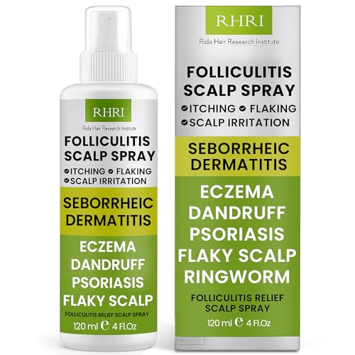 Folliculitis Scalp Spray | Dandruff Treatment for Psoriasis & Folliculitis | Antifungal & Anti Dandruff Itchy Scalp Treatment Formula Spray for Dry and Irritated Scalp