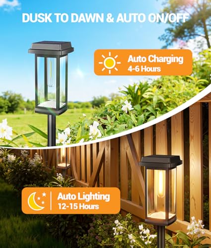 Solar 15 Hour Waterproof IP65 Pathway Lights, 8-Pack $25.30 AC - image 5