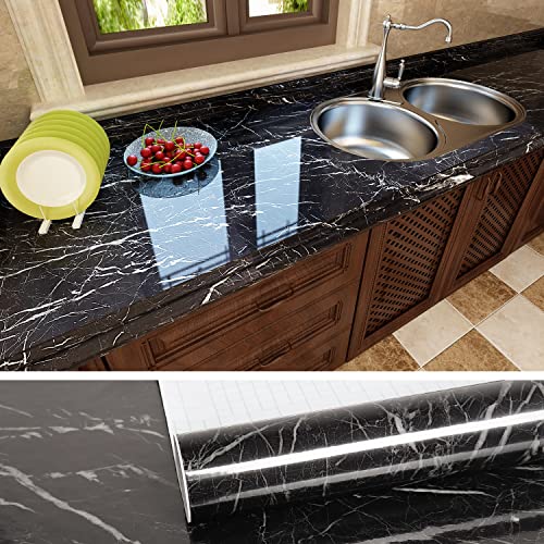 Papel Autocolante Adesivo Marmorizado Papel de Parede Mármore Lavavel para Sala e Quarto (Mármore Pr