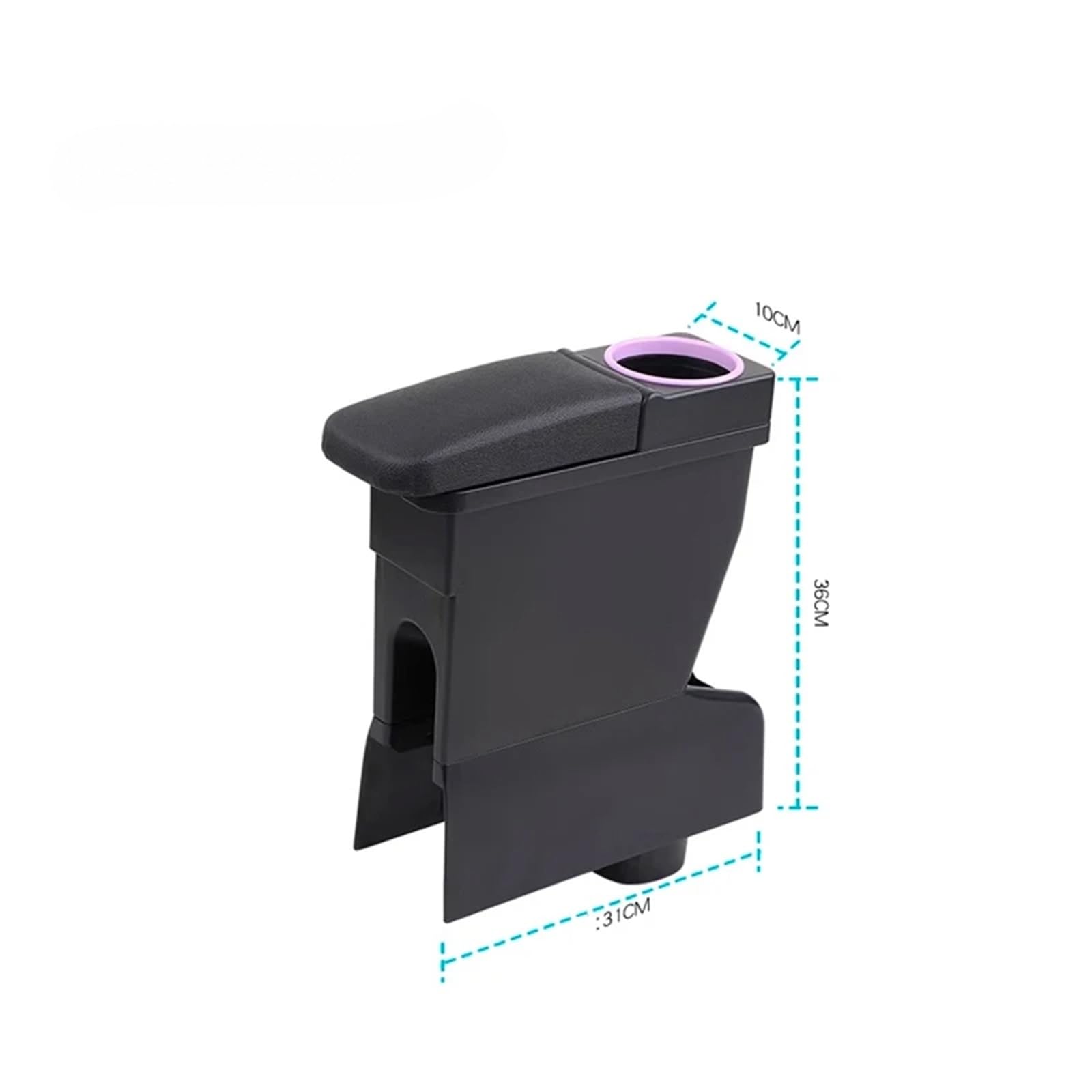 Bandeja de Silicona para Consola Reposabrazos central compatible con Leapmotor, compartimento de almacenamiento central con portavasos y guantera.(C)