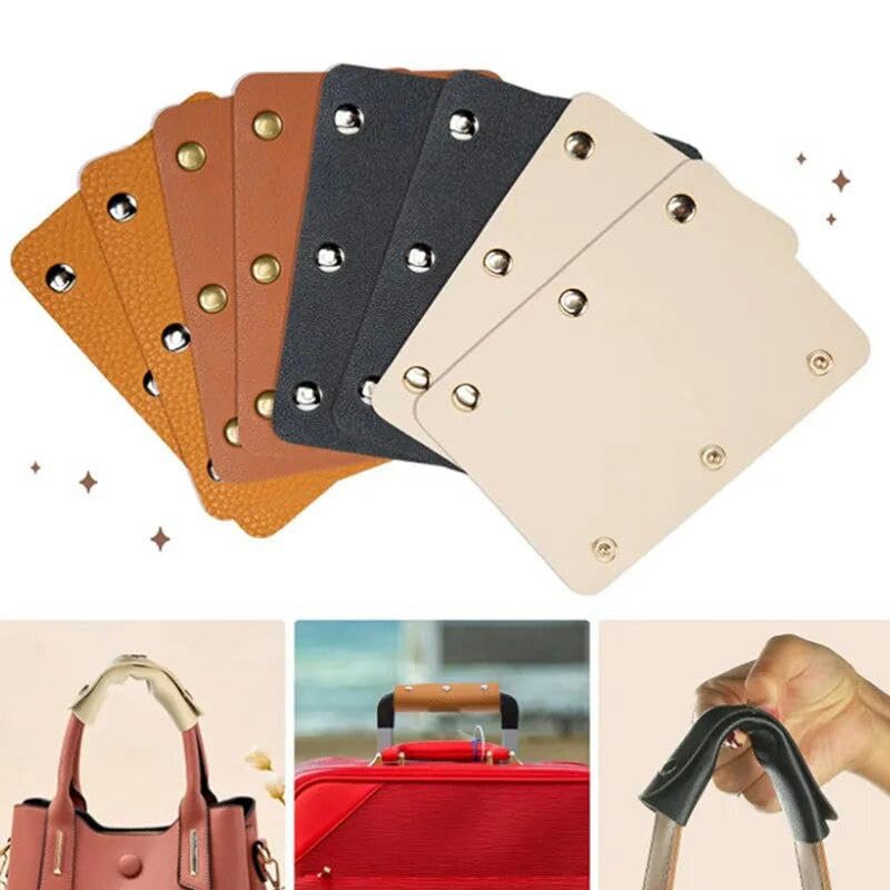 2 Copri Maniglia Valigia In PU - Navy Blu, Per Identificare Borsa O Trolley | Chiusura Facile