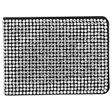 ARTSEWPLY Kfz Zulassungs und Versicherungskartenetui Wasserfest mit Strasssteinen Dünner Führerscheinhalter und Dokumenten Organizer für Handschuhfach Fahrer und Auto