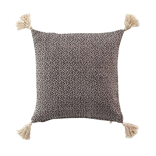 Douceur d'Intérieur, Coussin Déhoussable (40 x 40 cm) Junon, Coton Tissé