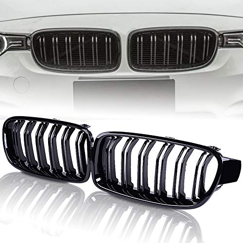 Runmade Compatible With Bmw 3 Series 2012-2018 F30 F31 F35 Grille High Gloss Black Cool Bussiness Style Replacement Conversion Grill Sturdy Abs #TOP6