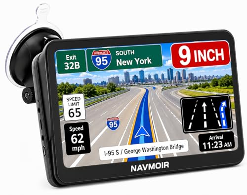 Truck GPS Navigation 9' for Truck & RV Drivers – Custom Routing by Size & Weight, Free Lifetime...