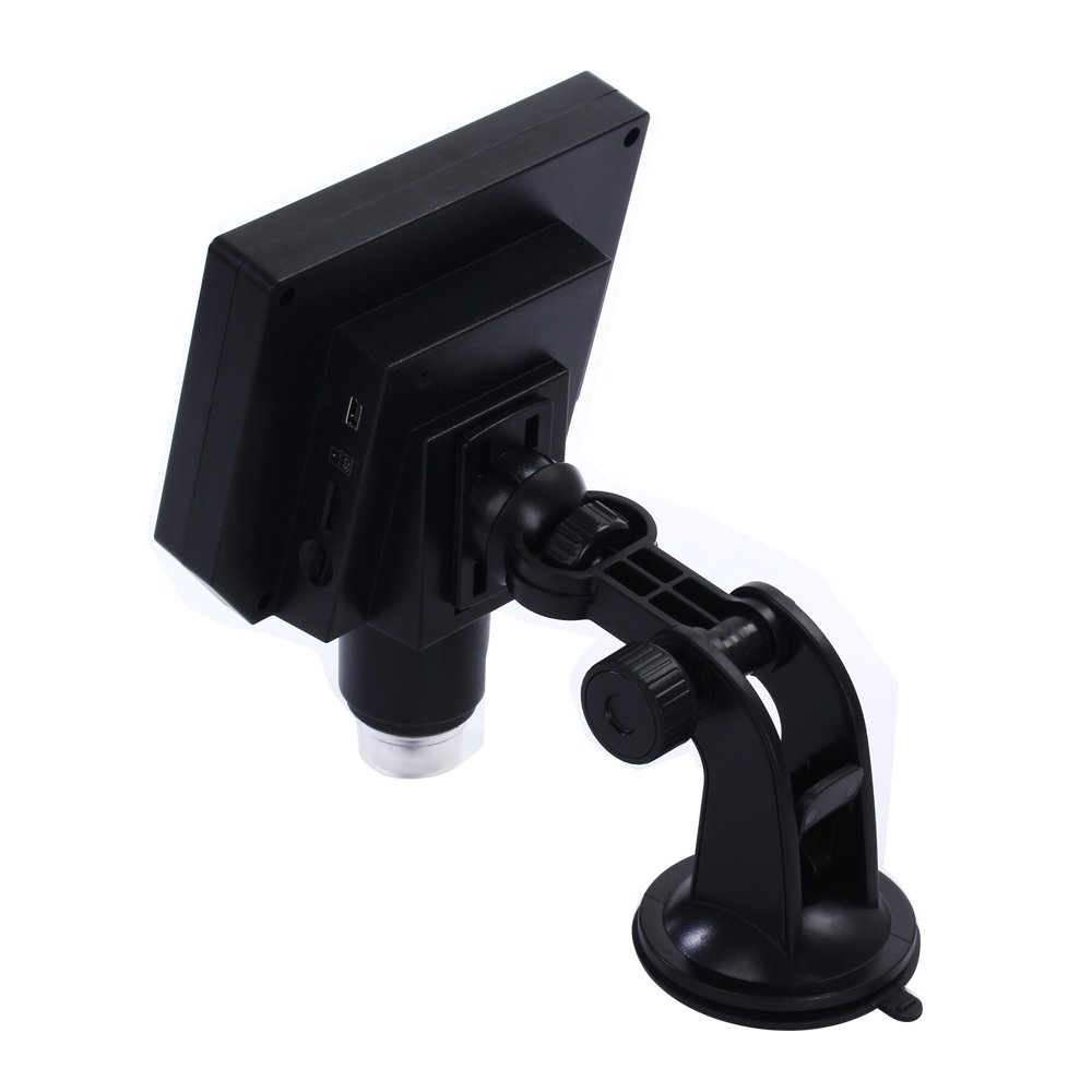 EMEBAY - Przenośny mikroskop cyfrowy HD 3,6 MP USB + ekran LCD 4,3" - Mikroskop cyfrowy/kamera wideo + gniazdo na karty micro SD, przechwytywanie zdjęć i filmów