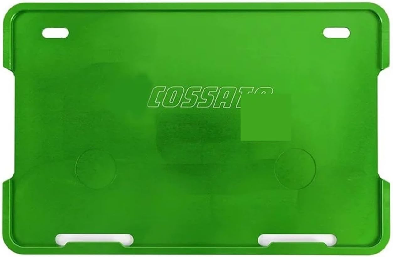 Motorcycle Universal License Plate Mount Frames Rear Number Frame Bracket CNC(Green,A)