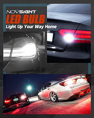 Novsight 7440 Wy21W Reverse Back Up Light Bulbs White, 300% Extremely Bright T20 W21W Reverse Backup Lights Bulb, Safer Driving 7441 7444 Led Bulbs Replacement For Back Up Lights, Pack Of 2 #TOP1
