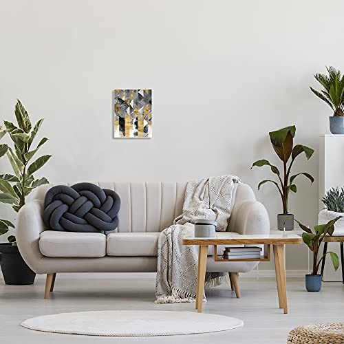 Image of 'Modern Triangular Stripes Sharp Geometric'| Wall Plaque Art | Stupell Industries | 10 x 15 Inches, Easy to Hang and Sturdy, Made in USA, by Chariklia Zarris