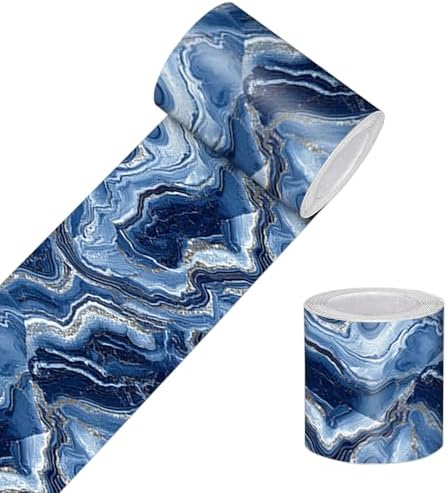 Wallpaper Border Peel and Stick Wall Border Navy Agate Decorative...