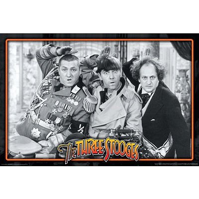 THE THREE STOOGES POSTER Funny Movie Still RARE 24X36 …