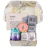 UNNESALT 6 pieces Funny Sisters Birthday Gifts from Sister - Unique Christmas Gift Basket for Sister