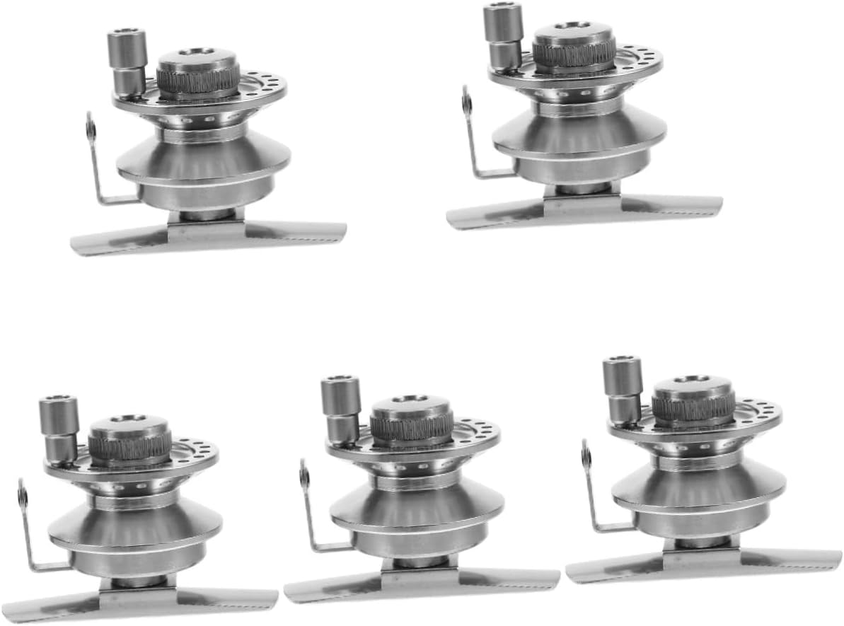 GALPADA 5pcs Ice Fishing Wheel Fishing Reel Guide Lightweight Design for Professionals and Beginners