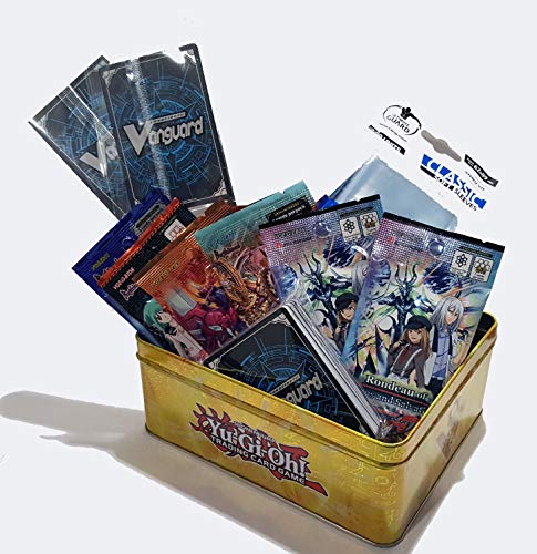 Cardfight Vanguard Tin Gift Pack w/ 60 Cards Sleeves Booster PR Packs