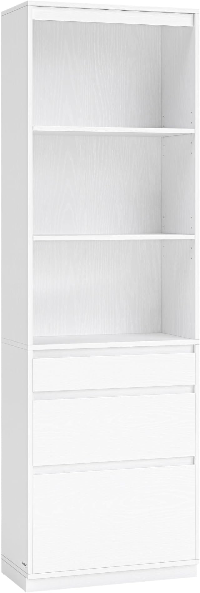 VASAGLE Kommode Mit 6 Schubladen - Weiße Aufbewahrungskommode 40x119,4x75cm