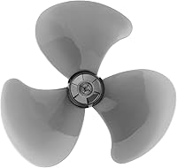 LNQ LUNIQI 16-Inch Universal Plastic Fan Blades for Standing Pedestal Table Fans - Quiet Triple-Blade Replacement