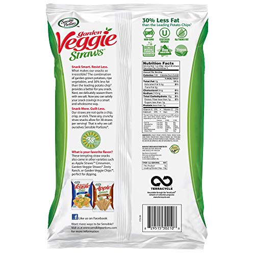 Sensible Portions Garden Veggie Straws, Sea Salt, 5 Oz (Pack Of 12) #TOP1