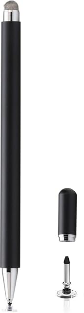 2in1 AMZ Stylo pour Comprimé de Feu pour AMZ Feu HD 10 Stylo, feu Max 11 Stylo, feu HD 8 Stylo, feu 7/Kids/Kids Pro, Compatible avec iOS/Android Tous les appareils tactiles (Noir)
