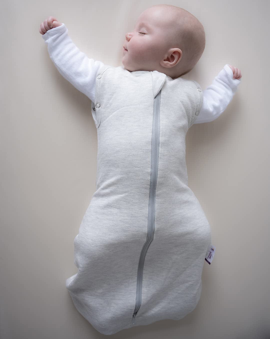 Sweet Dreamers, Baby Sleep Bag and Swaddle for Newborns, Grey, 0-3 Months - 1 Tog - Image 4