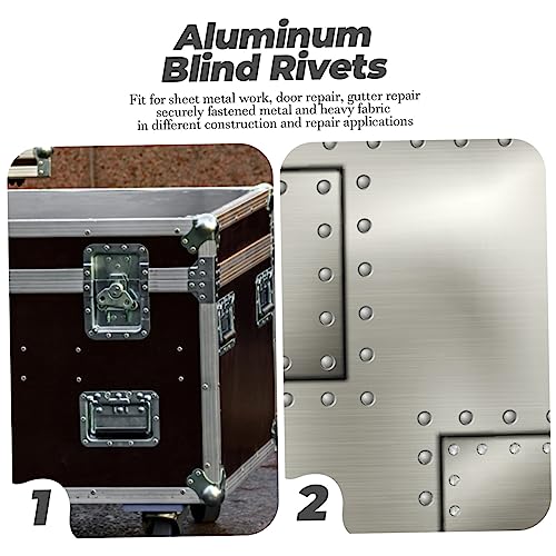 OSALADI 140 Pçs Rebites Cegos Rebites De Aço Inoxidável Rebites Cegos Kit De Rebites Para Decorações