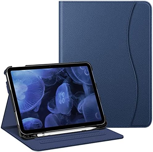FINTIE Case Compatible with iPad 10th Generation (2022) 10.9 Inch, Multi-Angle Viewing Protective Stand Cover with Pencil Holder & Pocket, Auto Sleep/Wake, Black