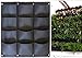 Garden Vertical Planter Multi Pocket Wall Mount Living Growing Bag Felt Indoor/Outdoor Herb Pot, 12-Pocket (3x4)