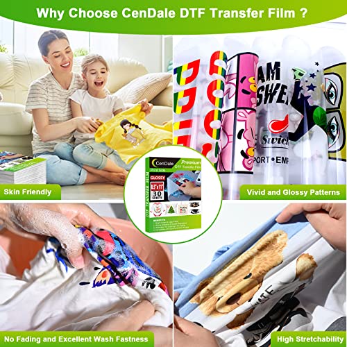 image for CenDale 𝐏𝐫𝐞𝐦𝐢𝐮𝐦 DTF Transfer Film 8.5