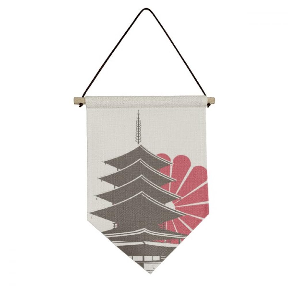 Drapeau japonais en toile pour habiller un mur vide sans percer de trou