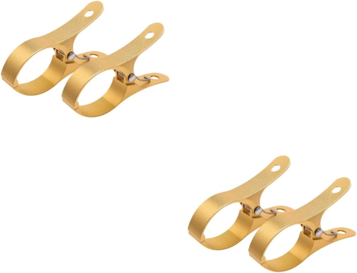 4pcs Windproof Aluminum Alloy Clothes Clips for Drying Quilts and Towels Heavy-Duty Clothespins for Outdoor Use Versatile Beach Towel Holders and Laundry Clamps
