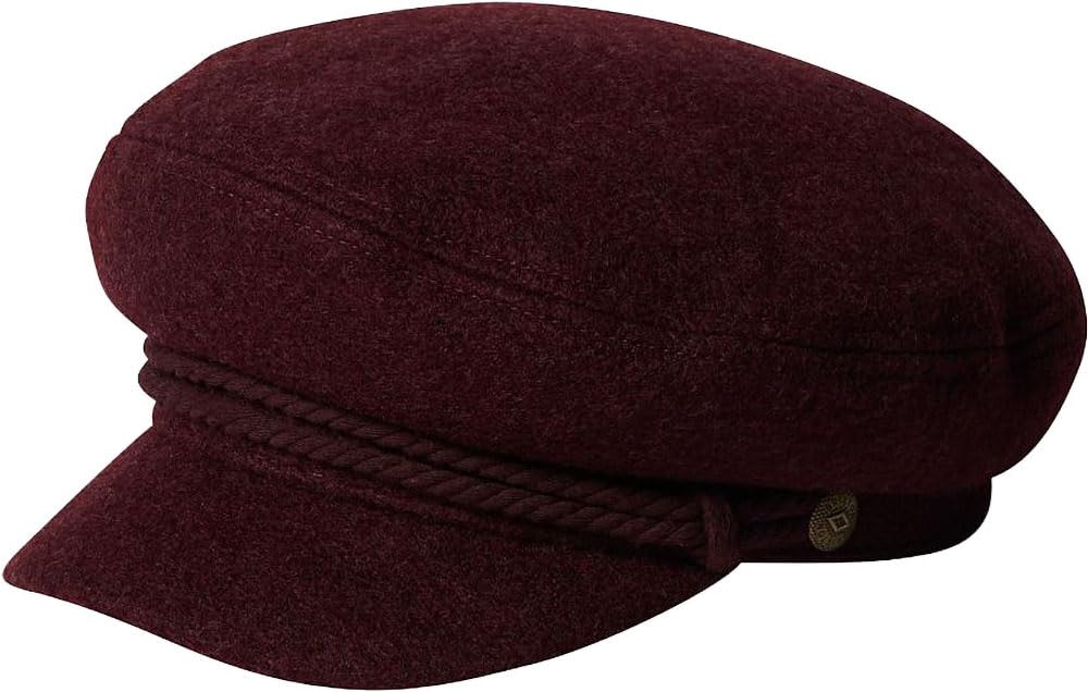 Brixton - Unisex Fiddler Cap, Red Mahogany, Small