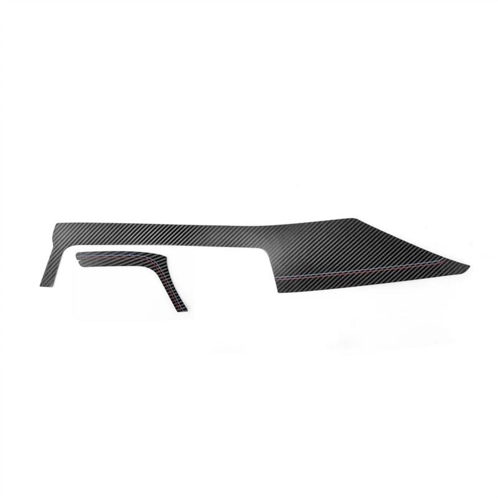 for F30 F32 F34 Car Interior Dashboard Panel Instrument Trim Covers Stickers HGMGFYCX(Carbon Leather LHD)