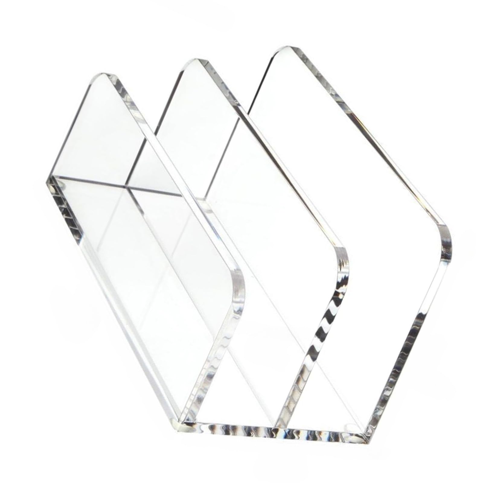 Sturdy Acrylic Desk Organizers for Letter Bills Documents Storage and Decorative Home Accessories Desktop Mail Sorter