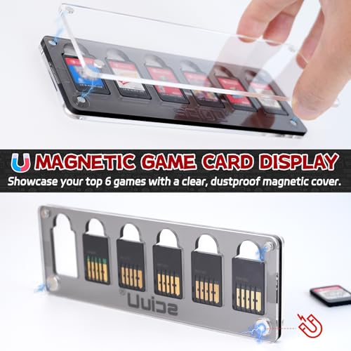 Support mural Nintendo Switch 2 en acier inox avec boîte 6 slots - 4