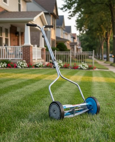 Image of American Lawn Mower Company 2204-14 14-Inch 4-Blade Push Reel Lawn Mower