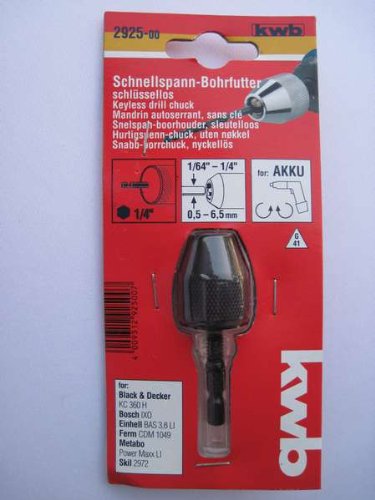 Preisvergleich Produktbild KWB 2925-00 Schnellspann-Bohrfutter