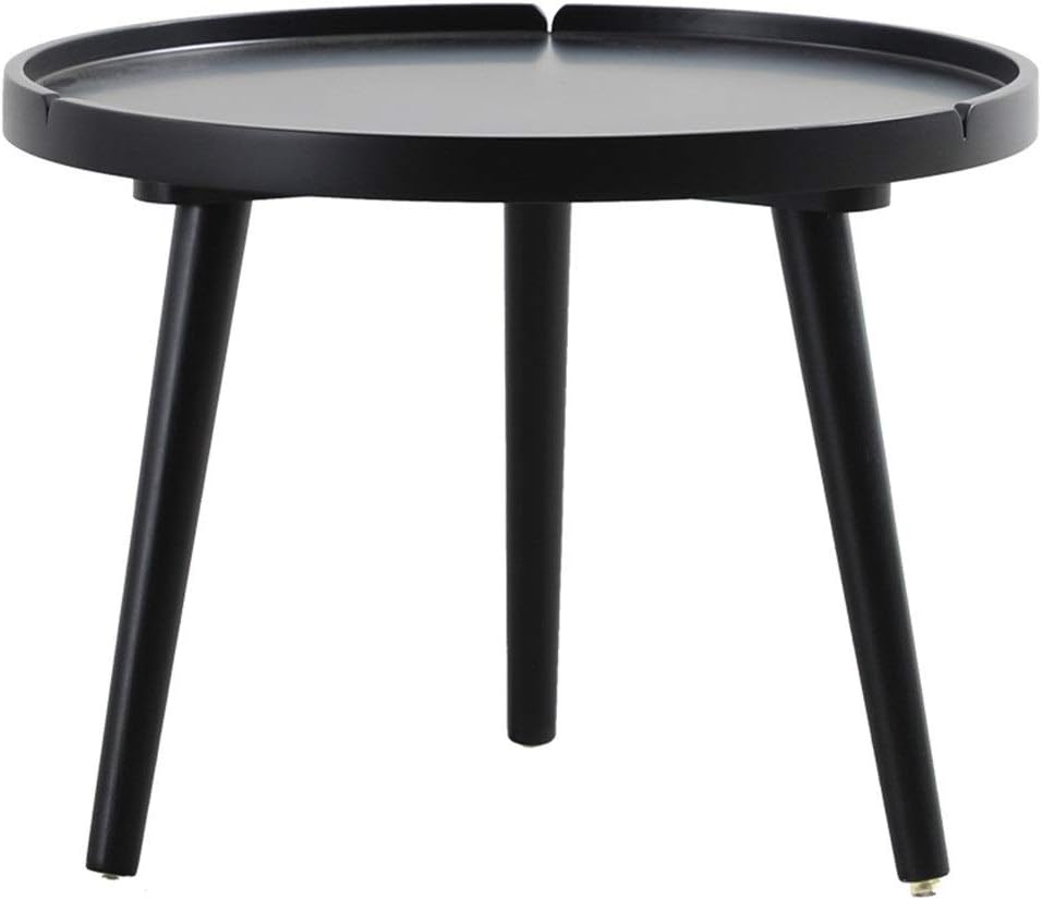 Amazon｜サイドテーブル サイドテーブル小さな丸いテーブル木製ソファサイドテーブルミニキッチンコーナー表現代のミニマリストのベッドサイドの