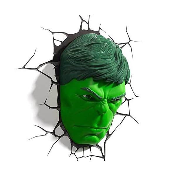 Jessecos Marvel Avengers HULK Head Gesicht Kopf 3D Deco Wandlampe Nachtleuchte – Bild 3