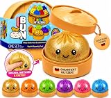 XXL Squishy Dumpling Glitzer Viral Mystery - TikTok Trend Überraschungs Anti-Stress Spielzeug für Kinder - Super weiche Squishys zum sammeln - Steamed Buns Anti Stress Ball Knetball Baozi Mochi Büro