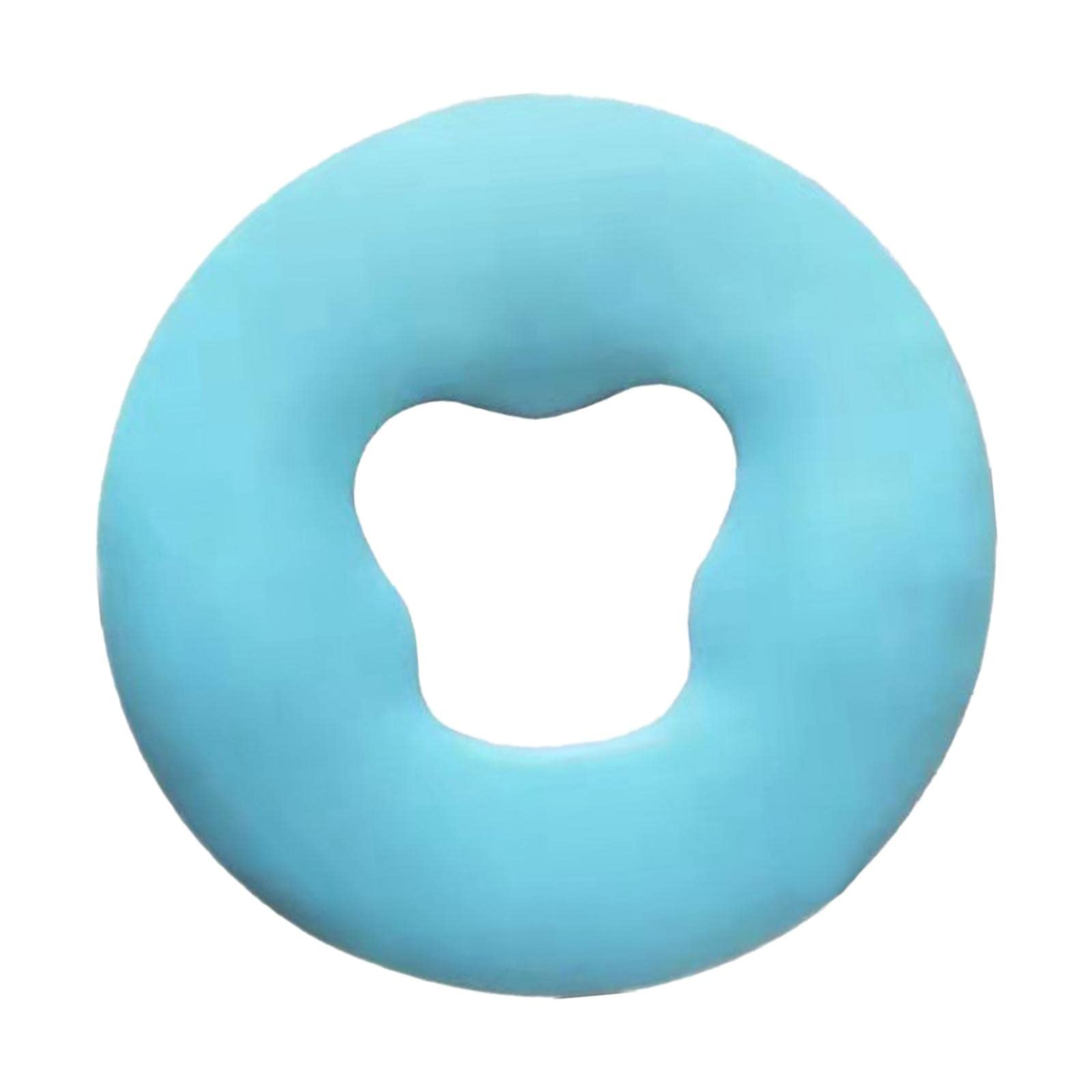 BESSTUUP Soft Massage Pillow Silicone Head Cradle Salon Cushion, Beauty Facial Rest Pad for Spa Office Home (Blue)