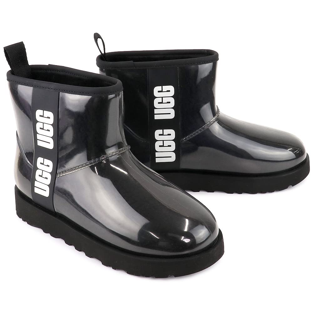 2回着美品】UGGアグ☆CLASSIC CLEAR MINI 23センチ 黒色 Amazon | [