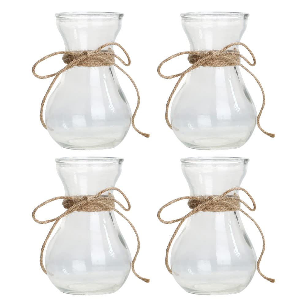 Vase en verre transparent pour décoration intérieure de salon