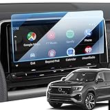 2024 VWアトラス/アトラスクロススポーツSE/SEテクノロジー/SEL/SELプレミアムRライン/SEL Rラインと互換性のあるスクリーンプロテクター、HDクリア、アンチスクラッチ、アンチフィンガープリントと簡単にインストールできます